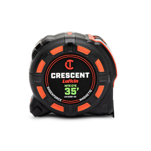 Crescent Lufkin 35 Ft. SHOCKFORCE NITE EYE Magnetic Tape Measure - LM1335B-02