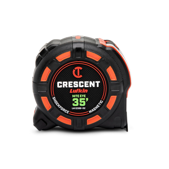 Crescent Lufkin 35 Ft. SHOCKFORCE NITE EYE Magnetic Tape Measure - LM1335B-02