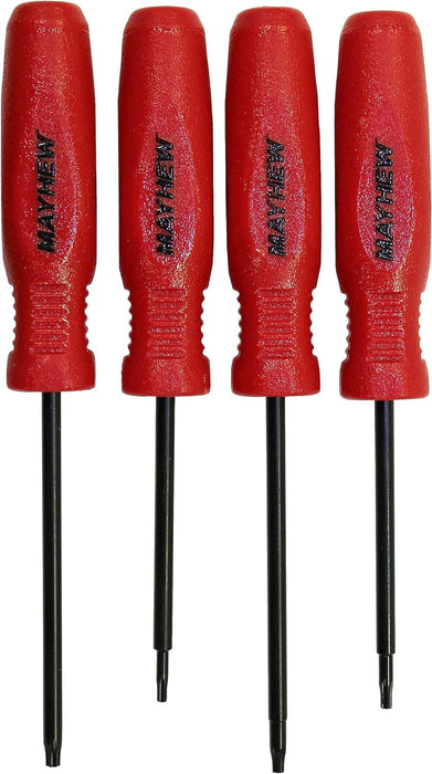 Mayhew Tools 31030 Micro Screwdriver, Red Torx 4-Piece Set