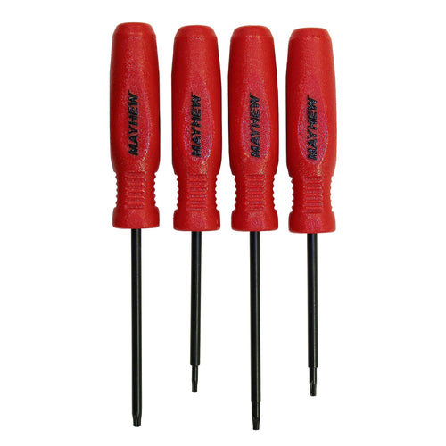 Mayhew Tools 31030 Micro Screwdriver, Red Torx 4-Piece Set