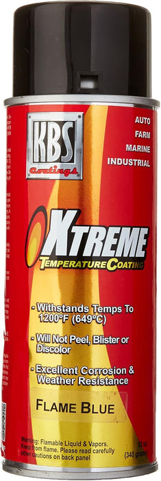 KBS Coatings 65110 Flame Blue Xtreme Temperature Coating - 12 fl. oz.