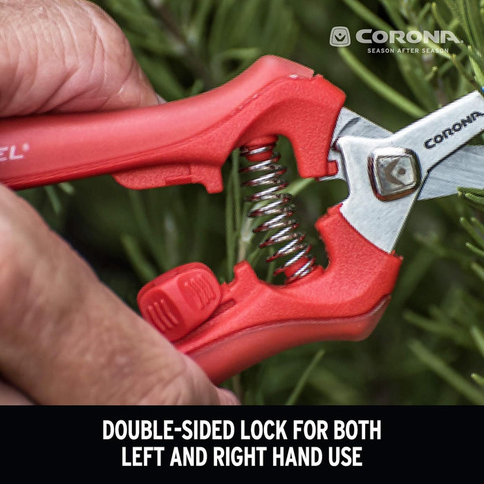 Corona FS3214D ComfortGEL Leaf & Stem Micro Snips, Orange (Pack of 1)