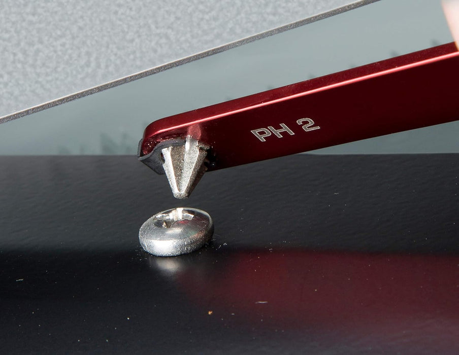 Steelman 78944 Pro 7-Piece, Low Profile Phillips and Slotted Screwdriver Set, Diamond-Tipped, SL3/16, SL1/4, SL5/16, PH0, PH1, PH2, and PH3 Sizes, Nylon Storage Case Included