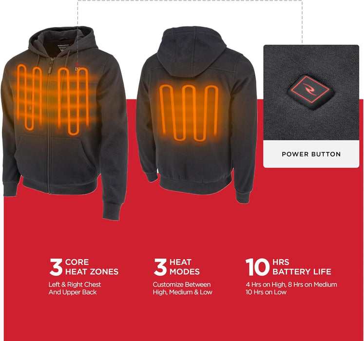 Radians (RHG-H300G-XL) Men's Standard Heated Apparel - Jackets, Gray, X-Large