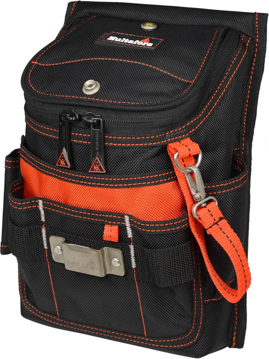 Hultafors Work Gear HT5124 Medium Ziptop Utility Pouch, Heavy Duty Ballistic Polyester, Double-Pull Zipper, Large Front Panel Pocket