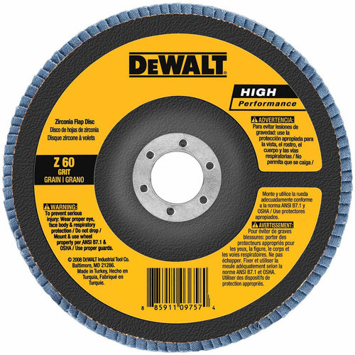 DEWALT DW8352 4" x 5/8" 40g Type 27 Flap Disc HP
