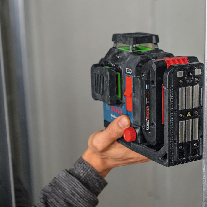 BOSCH GLL330-80CGN 18V 360º Connected Green-Beam Three-Plane Leveling and Alignment Laser - Versatile, High-Visibility Laser with VisiMax Technology and Bluetooth Connectivity (Bare Tool)