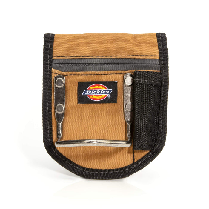 Dickies 57017 2-Compartment Hammer Holder for Tool and Work Belts, Durable Canvas, Includes Tool Loop and Pocket