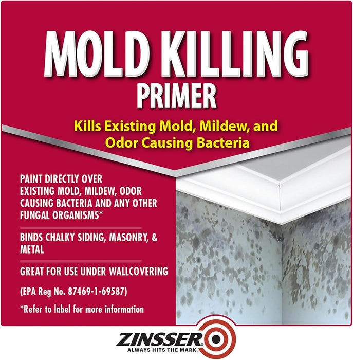 Zinsser 276049-2PK Mold Killing Primer, Gallon, White, 2 Pack