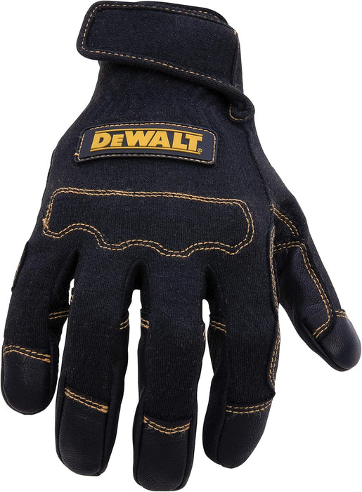 DEWALT Short Cuff Durable Welding and Fabricator Gloves, Abrasion-Resistant Leather Palm, Constructed of Fire-Resistant Materials, Kevlar Stitching, Knuckle Guard, XX-Large
