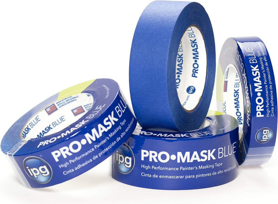 IPG ProMask Blue, 14-Day Painter's Tape, 1.88" x 60 yd, Blue, (Single Roll)