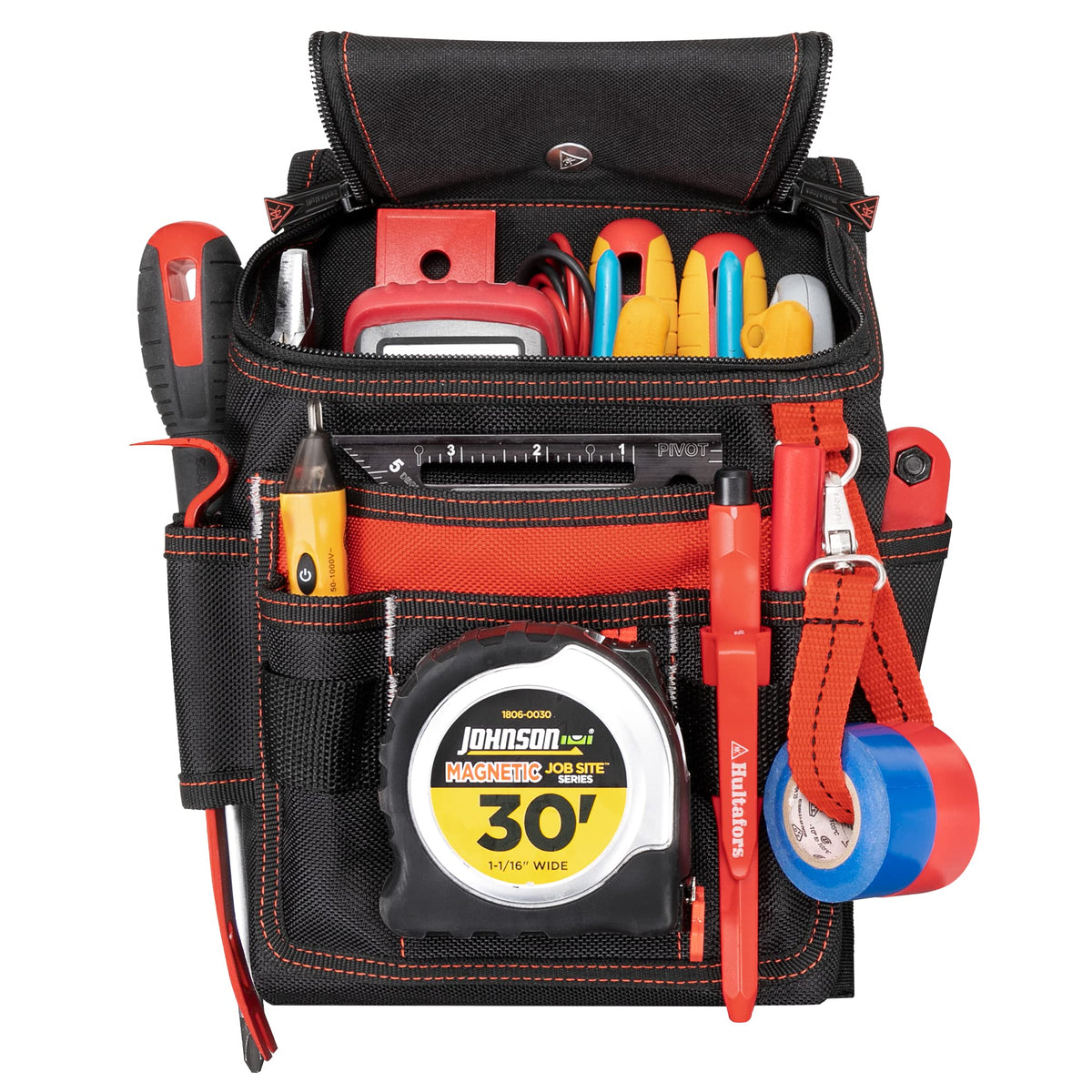 Hultafors Work Gear HT5124 Medium Ziptop Utility Pouch, Heavy Duty Bal ...