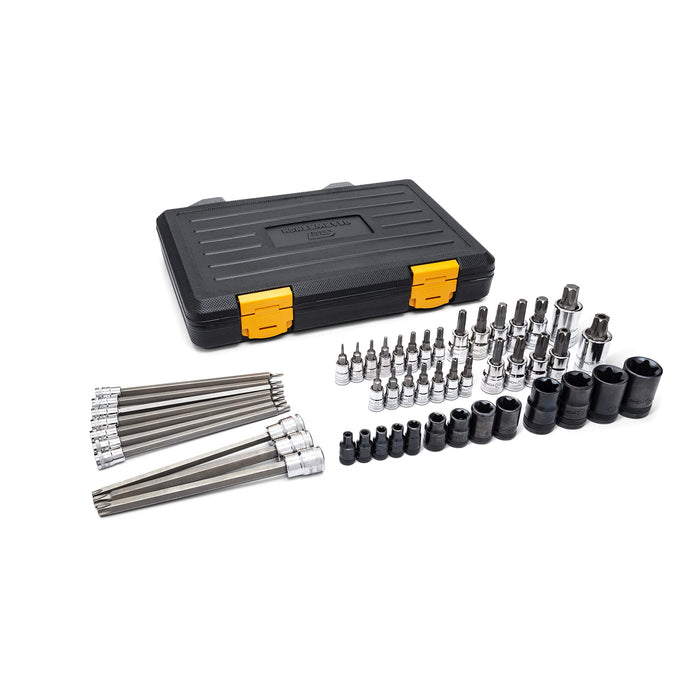 GEARWRENCH 89087 49 Piece 1/4", 3/8", 1/2" Drive Torx Bit Socket Master Set
