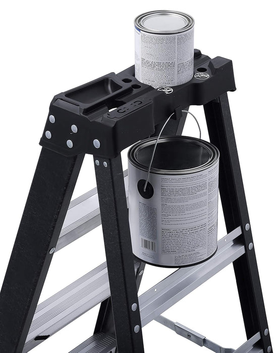 DEWALT 4-Foot Fiberglass Step Ladder, 300-Pound Load Capacity, Type IA, DXL3010-04 Black 4 feet