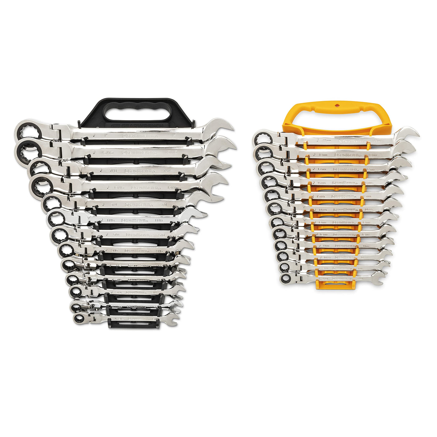 GEARWRENCH 86730 25-Pc. Flex Combination Ratcheting Wrench Set, SAE/MM ...