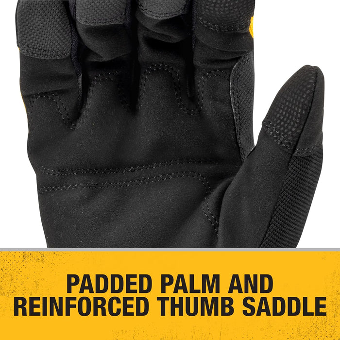 DEWALT DPG758 Unisex Heavy-Duty 100g Thinsulate Lined Cold Weather Impact Glove with Padded Palm, TPR and Touchscreen, Size Large