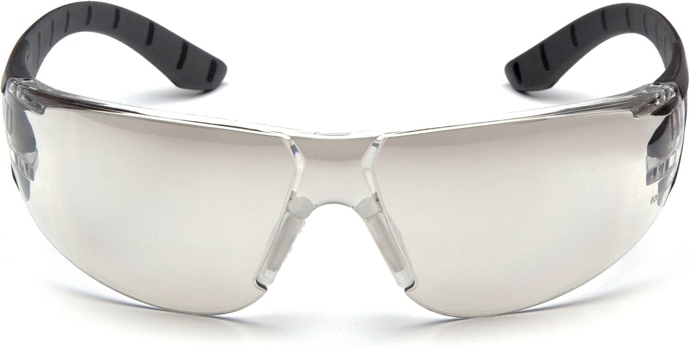 Pyramex SBG9680S Endeavor Plus Safety Glass Black/Gray Frame With Foam Padding Clear H2MAX Anti-fog Lens Standard