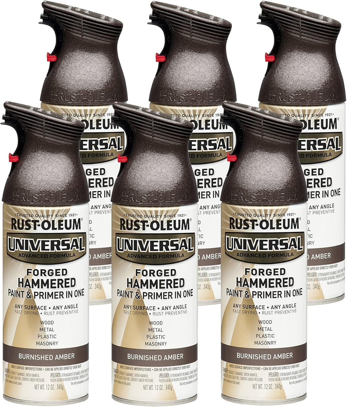 Rust Forged Rust-Oleum 271480 Universal All Surface Forged Hammered Spray Paint, 1 ...