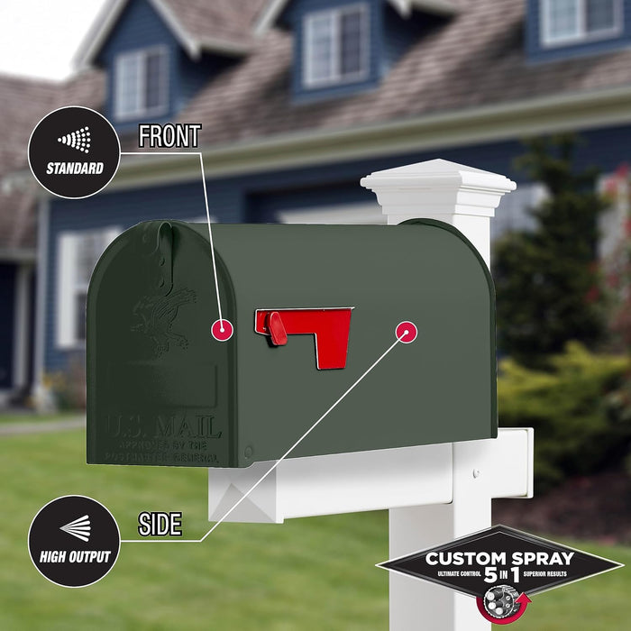 Rust-Oleum 383421 Stops Rust Custom Spray 5-in-1 Spray Paint, 12 oz, Satin Earthy Green (Pack of 1)