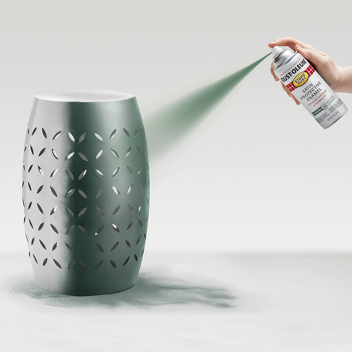 Rust-Oleum 7732830 Stops Rust Spray Paint, 12 oz, Satin Hunter Green (Pack of 1)