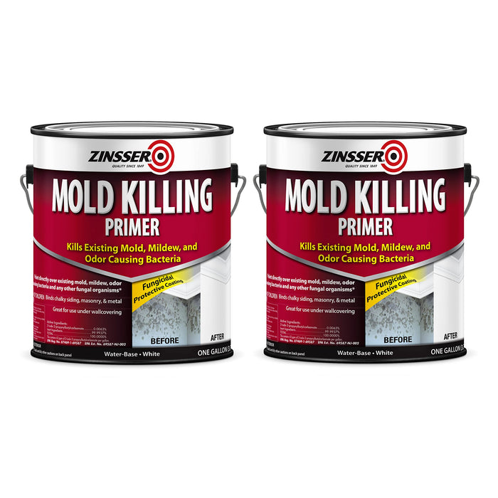 Zinsser 276049-2PK Mold Killing Primer, Gallon, White, 2 Pack