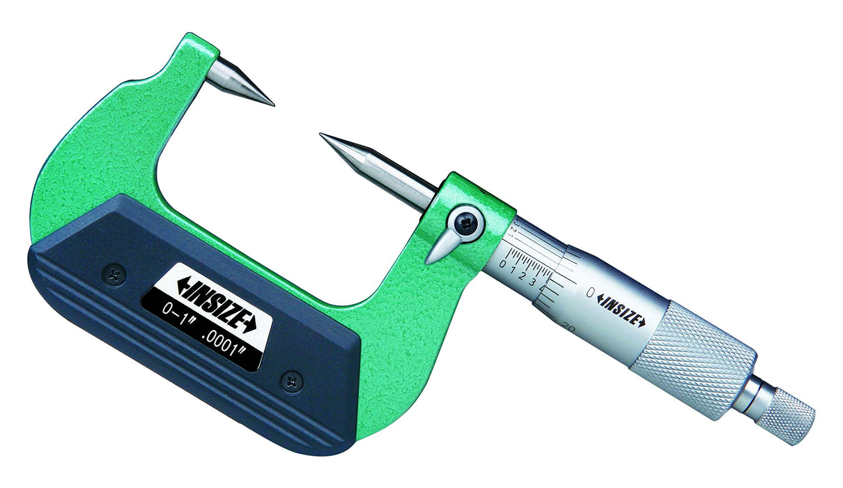INSIZE 3230-1 Point Micrometer, 0" - 1", Graduation 0.0001", Type A