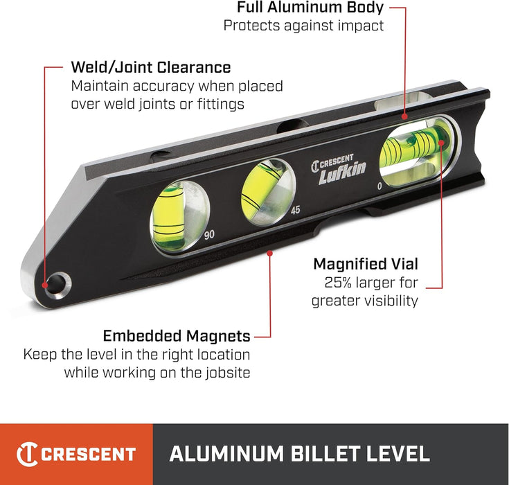 Crescent Lufkin Aluminum Billet Level - LBL1100-02
