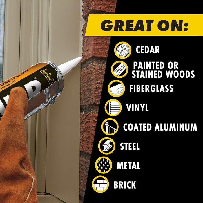 OSI Quad Window, Door and Siding Sealant Gray 509, 10 fl oz, Cartridge
