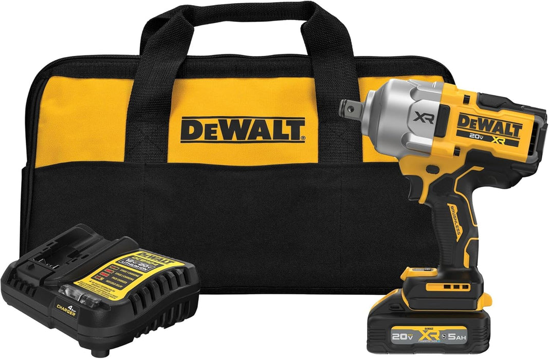 DEWALT DCF964GH1 20V MAX XR Brushless Cordless 3/4 in. High Torque Impact Wrench With Hog Ring Anvil Kit with XR POWERSTACK