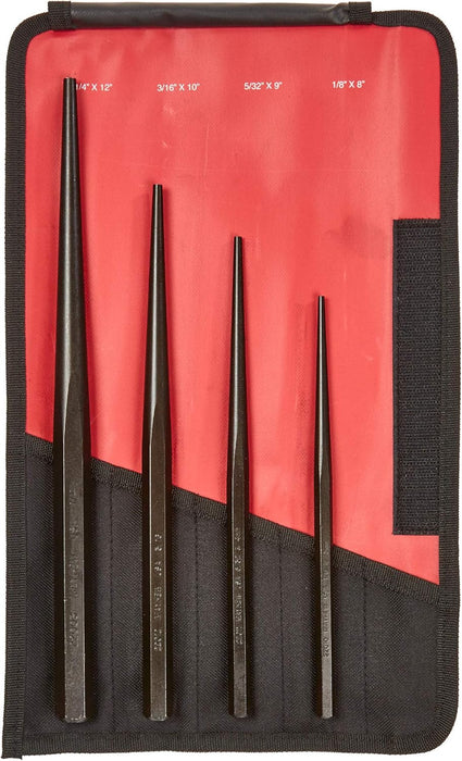Mayhew Tools 62235 Aligning Punch Set, 4-Piece, Black Oxide Finish