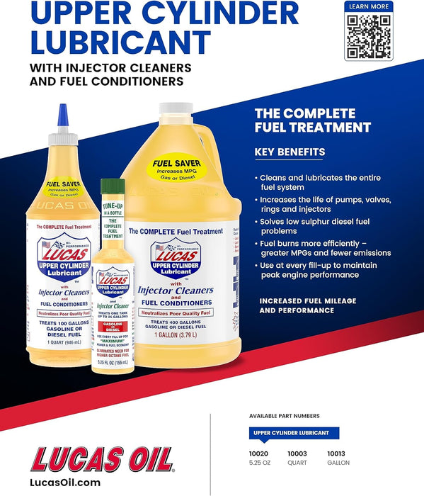 Lucas Oil 10020-PK24 Fuel Treatment - 5.25 Ounce (Pack of 24)