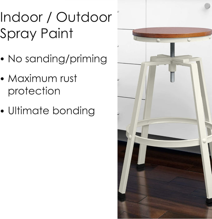 Krylon Fusion 2729 All-In-One Adhesive Spray Paint for Indoor/Outdoor Use, 12 oz, Flat Clear
