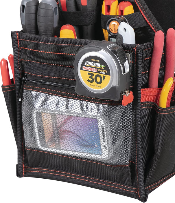 Hultafors Work Gear HT5582 Electrical/Maintenance Tool Carrier, 23 Pockets, Heavy Duty Ballistic Polyester Tool Bag
