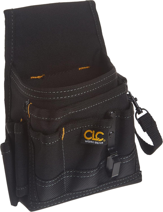 Custom Leathercraft CLC 1503 Small Electrical Maintenance Pouch , Black , 9 POCKET