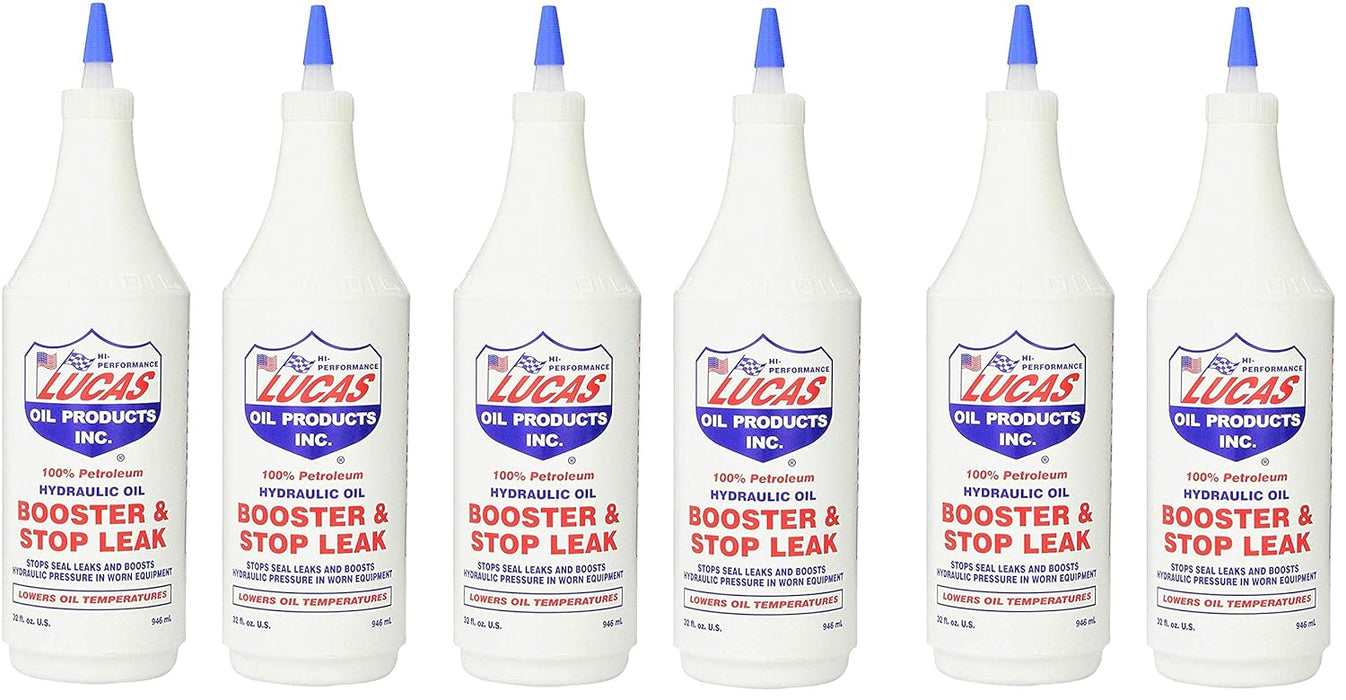 Lucas Oil 10019 Hydraulic Oil Booster and Stop Leak - 32 oz. (32 Ounce (Pack of 6))