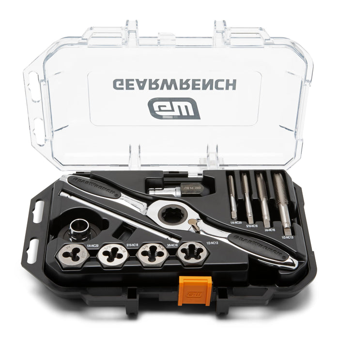 GEARWRENCH 82817 13 Piece SAE Ratcheting Tap & Die Set