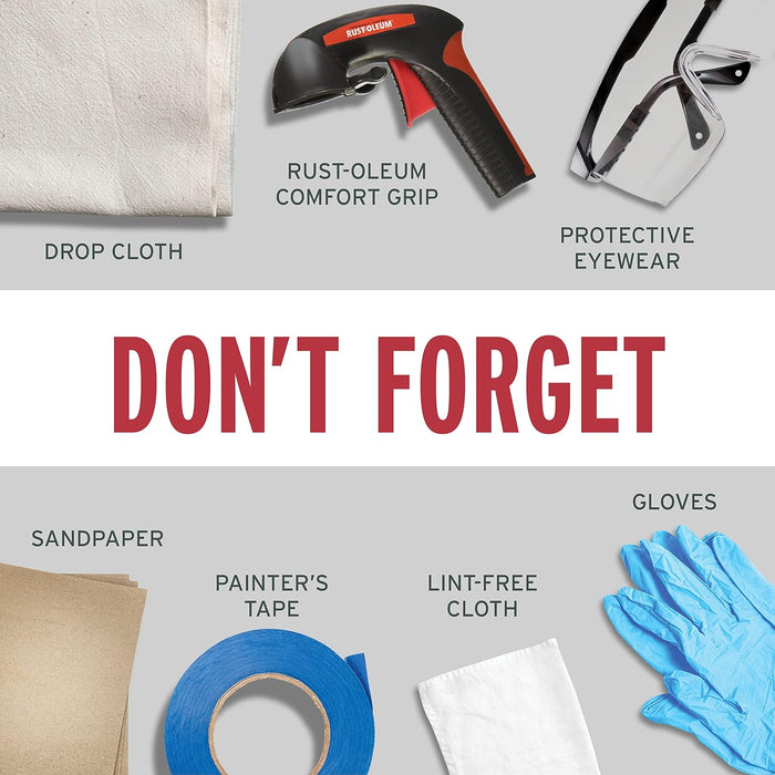 Rust-Oleum 7250830-6PK Stops Rust Metallic Spray Paint, 11 oz, Black Night (Pack of 6)