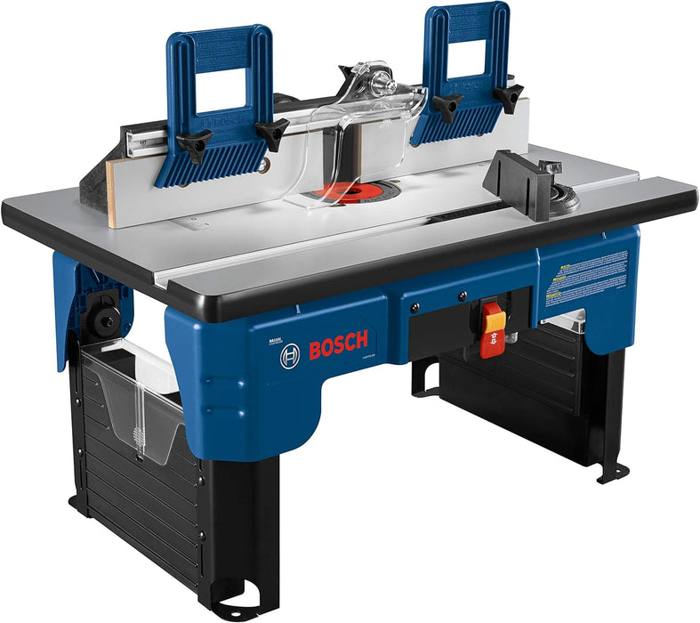 BOSCH RA1141 26 in. x 16-1/2 in. Laminated MDF Top Portable Jobsite Router Table with 2-1/2 in. Vacuum Hose Port