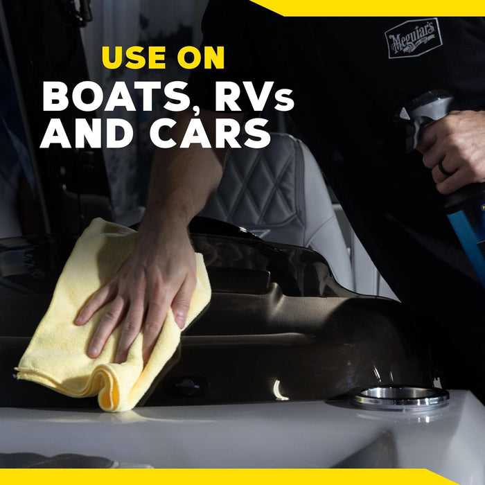 Meguiar's Marine & RV Hybrid Ceramic All Surface Sealant - Premium Fiberglass and Gel Coat Sealant that Boosts Gloss, Beading & Protection from UV Damage - Easy to Apply and Wipe Off, 32 Oz Spray