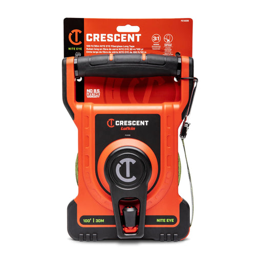 Crescent Lufkin FE100B 100'/30 M NITE EYE Fiberglass Long Tape