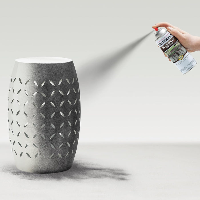 Rust-Oleum 223525 Stops Rust Multi-Color Textured Spray Paint, 12 oz, Aged Iron (Pack of 6)