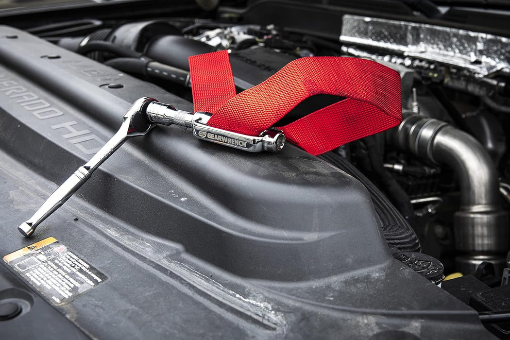 GEARWRENCH 3529D Heavy-Duty Oil Filter Strap Wrench, 3/8" & 1/2" Drive