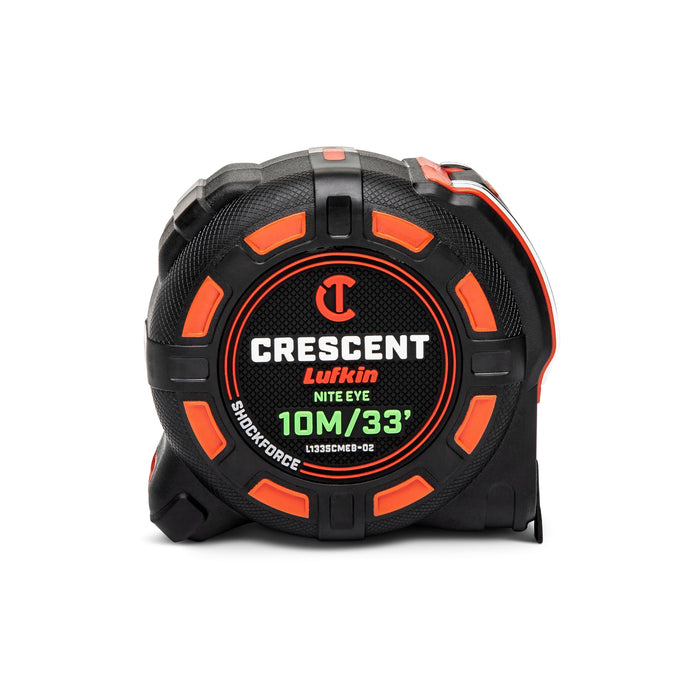 Crescent Lufkin 10 Meter / 35 Ft. SHOCKFORCE NITE EYE Tape Measure - L1335CMEB-02