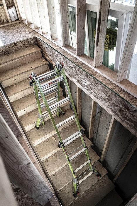 Little Giant Ladder (16117-001) Dark Horse 2.0, M17, 17ft, Multi-Position Ladder, Fiberglass, Type 1A, 300 lbs Weight Rating