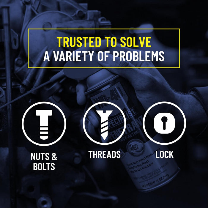 WD-40 300004 Specialist Penetrant with Smart Straw Sprays 2 Ways, 11 oz (6-Pack)