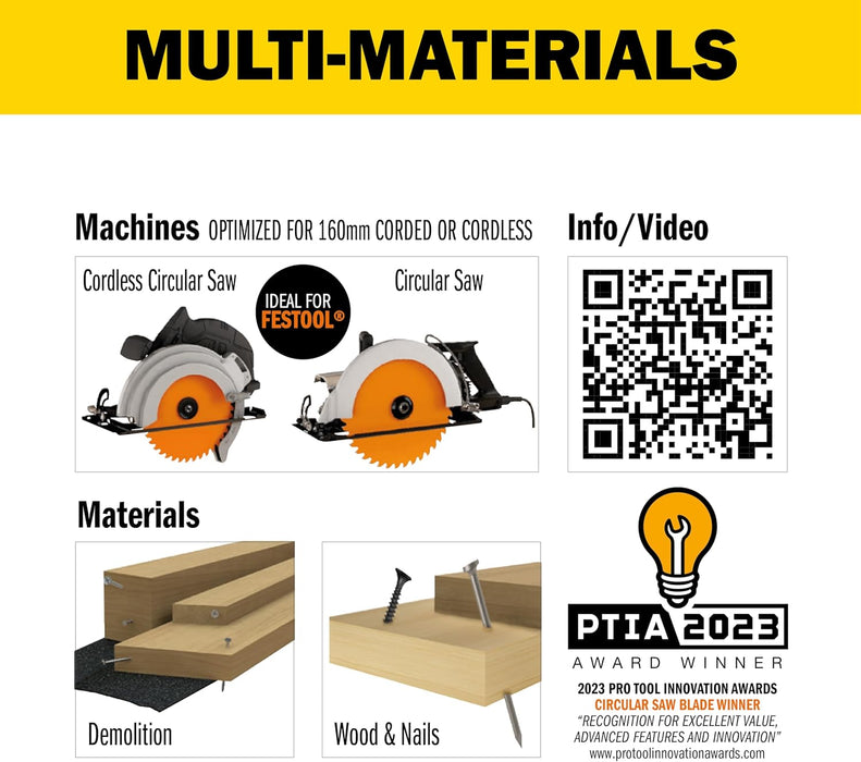 CMT Orange Tools DEMOLITION 6-1/4 x 0.090/0.047 x 20mm T=24 ATB