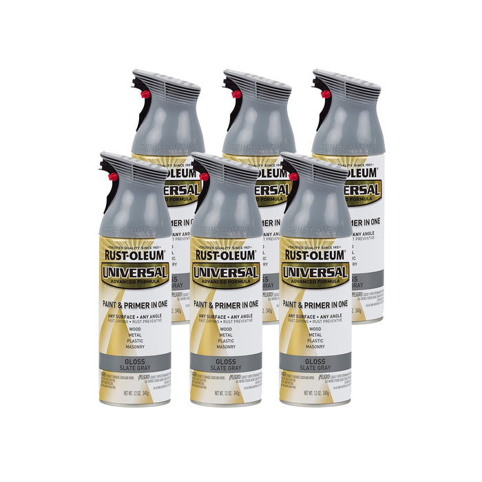 Rust-Oleum 282819 Universal All Surface Spray Paint, 12 oz, Matte Bittersweet (Pack of 6)