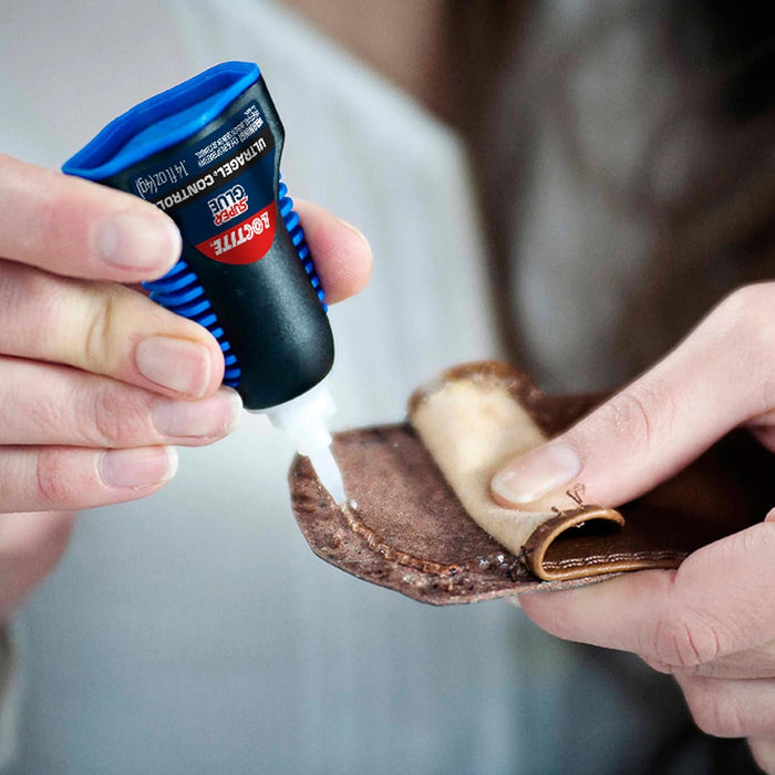 Loctite Super Glue Ultra Gel Control, Clear, 0.14 fl oz Bottle (Pack of 12)