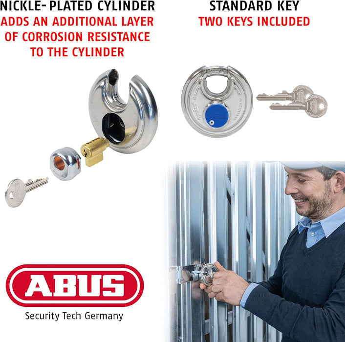 ABUS 24/70 Diskus Stainless Steel Padlock Keyed Alike