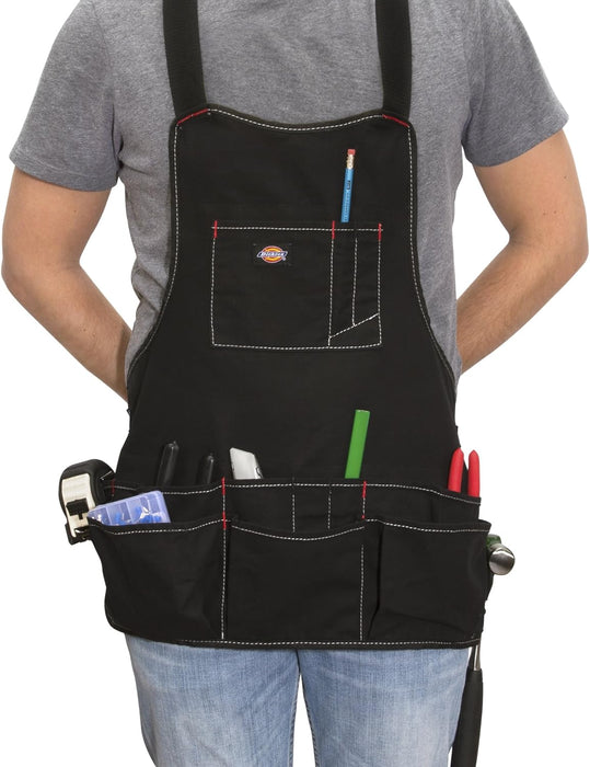 Dickies 57081 16-Pocket Workshop Bib Apron, Durable Canvas Construction, Reinforced Edges, Adjustable Belt
